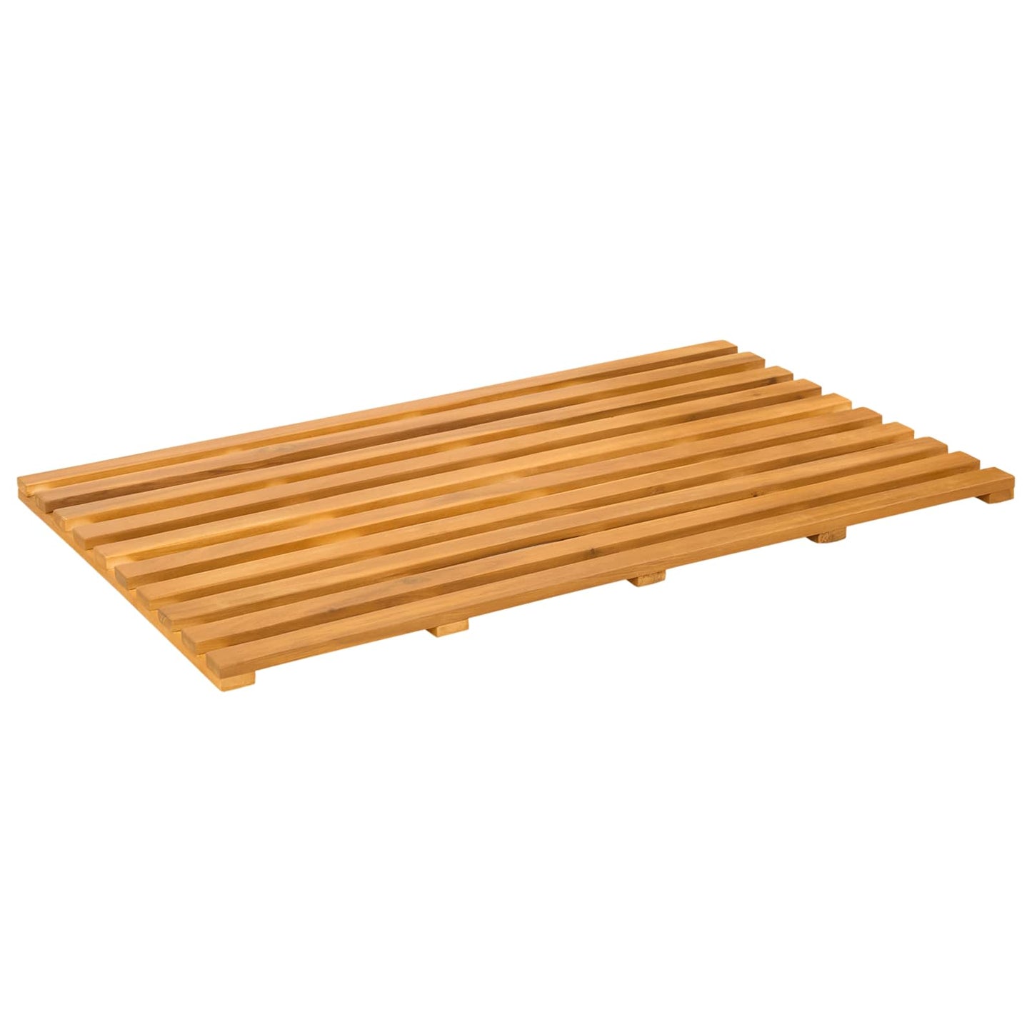 Badematte Uni Braun 100 x 53 cm Holz