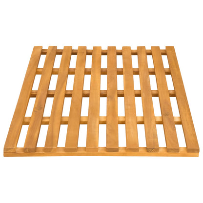 Badematte Uni Braun 100 x 53 cm Holz