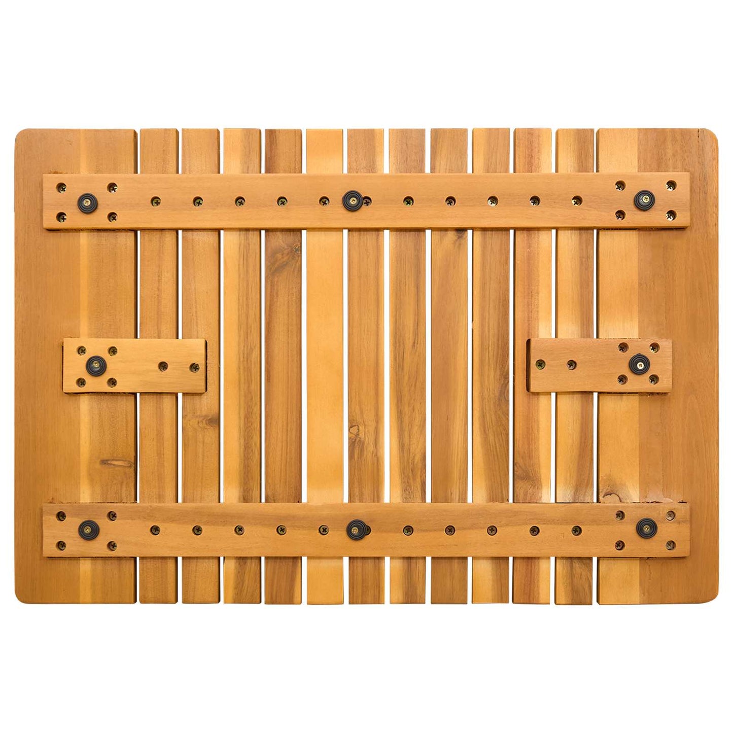 Badematte Uni Braun 59 x 40 cm Holz