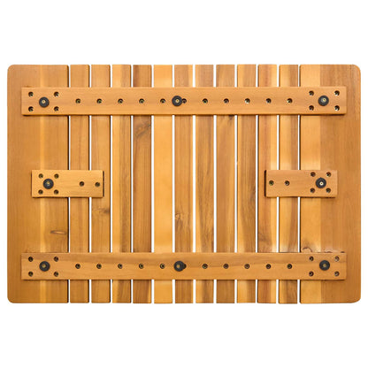 Badematte Uni Braun 59 x 40 cm Holz