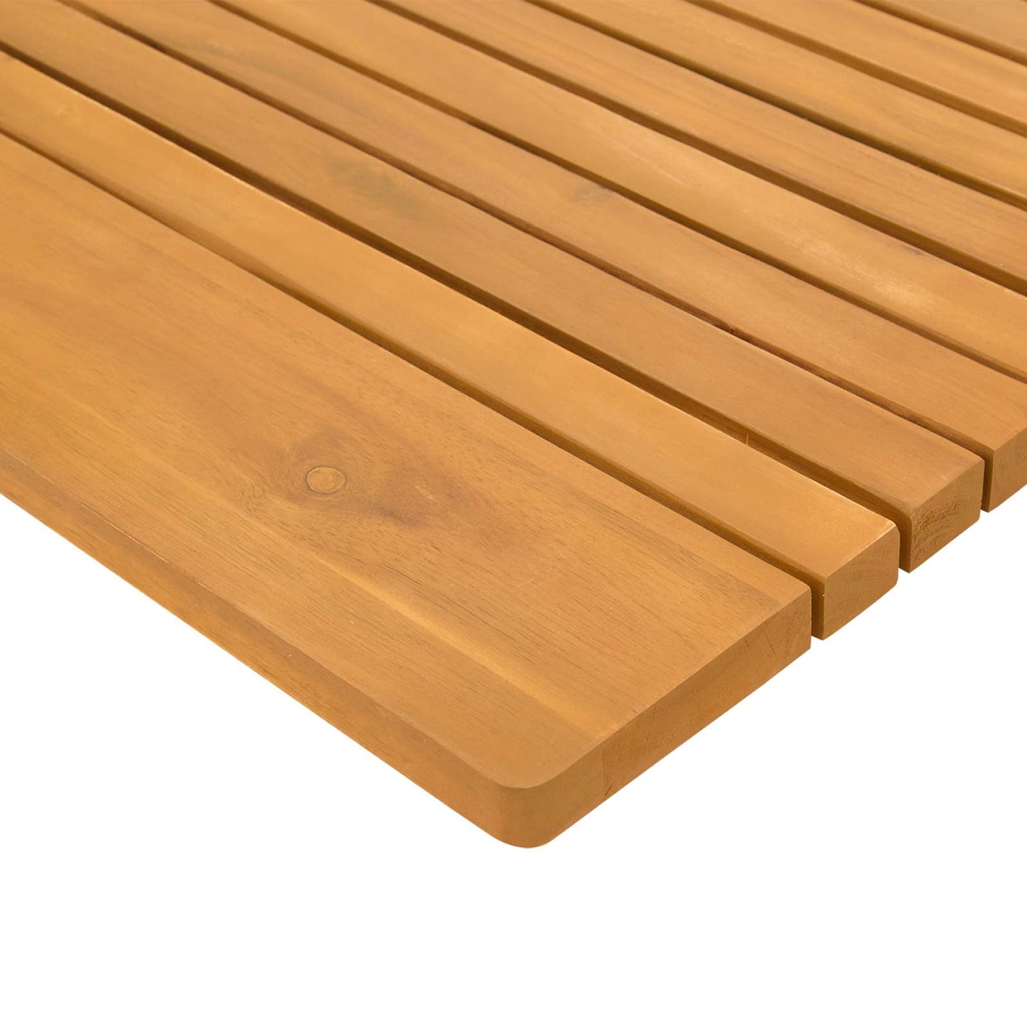 Badematte Uni Braun 59 x 40 cm Holz