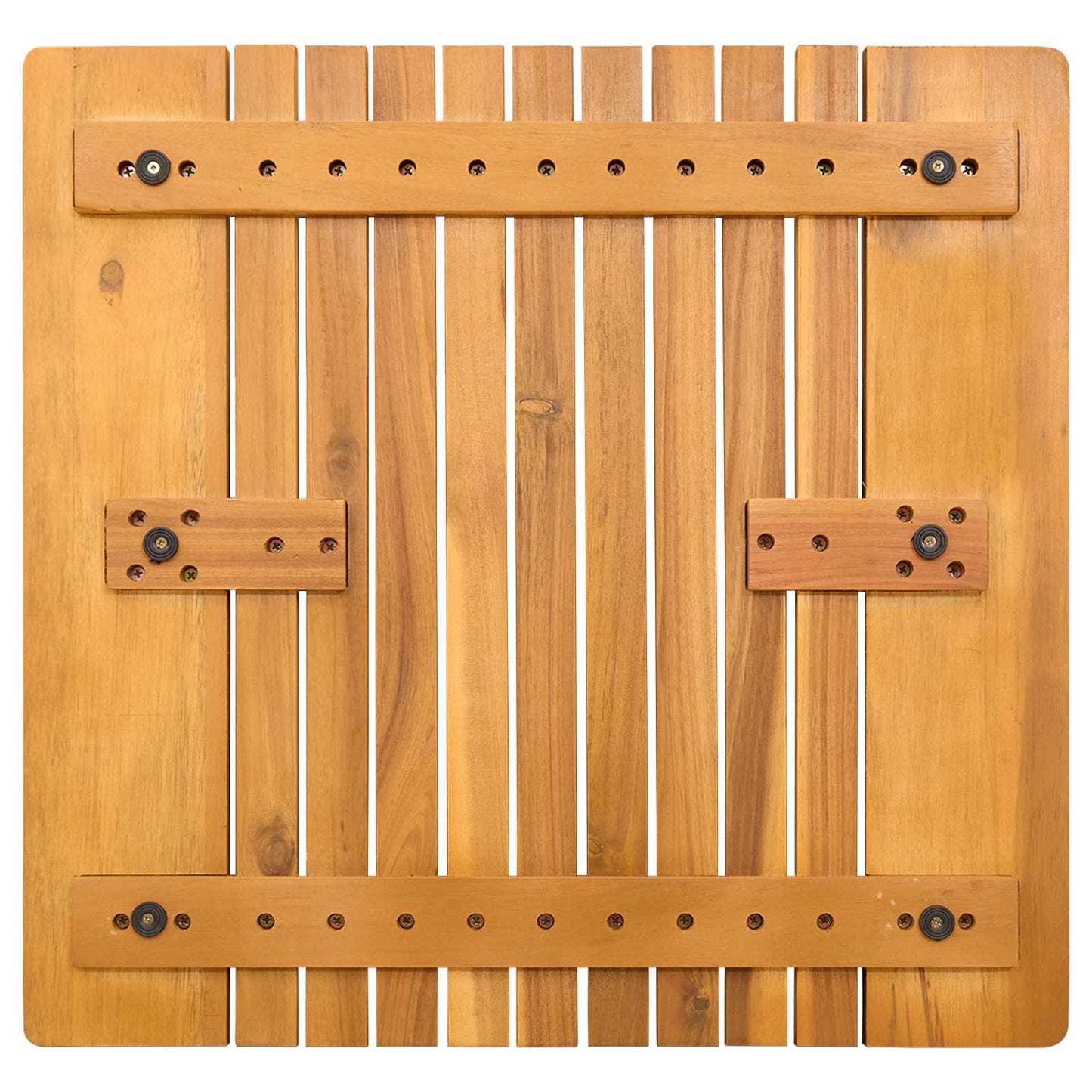 Badematte Uni Braun 59 x 40 cm Holz