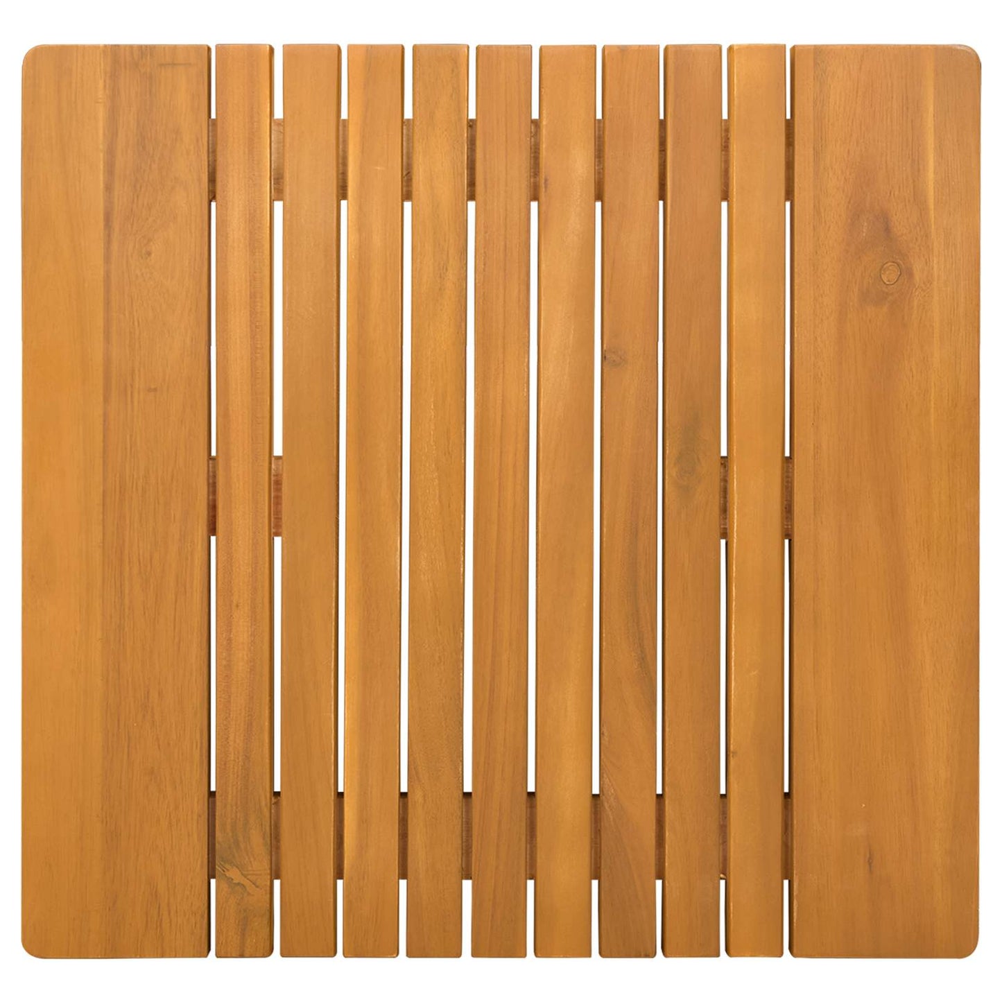 Badematte Uni Braun 59 x 40 cm Holz