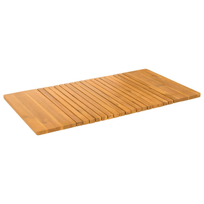 Badematte Uni Braun 100 x 55 cm Holz