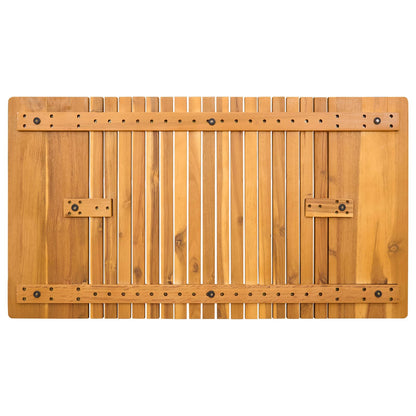 Badematte Uni Braun 100 x 55 cm Holz