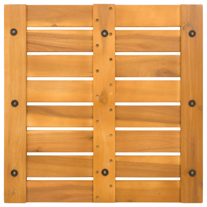 Badematte Uni Braun 50 x 50 cm Holz