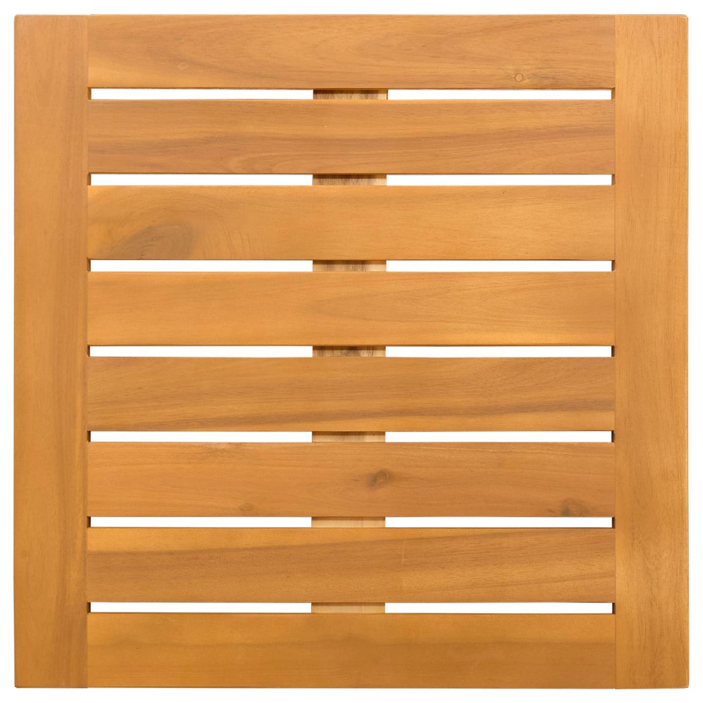 Badematte Uni Braun 50 x 50 cm Holz