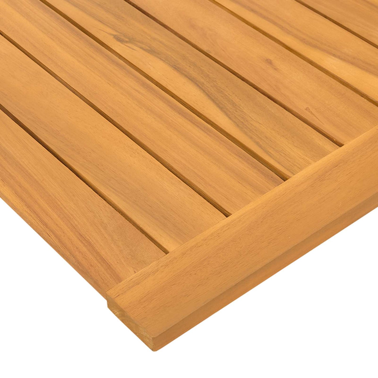 Badematte Uni Braun 100 x 55 cm Holz