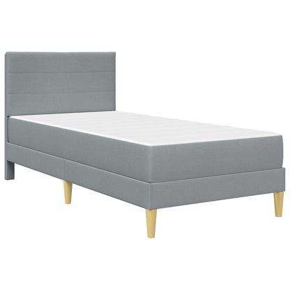 Bettrahmen Hellgrau 90 x 190 cm Polyester