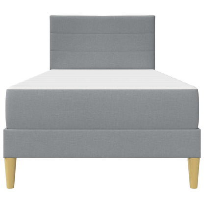 Bettrahmen Hellgrau 90 x 190 cm Polyester