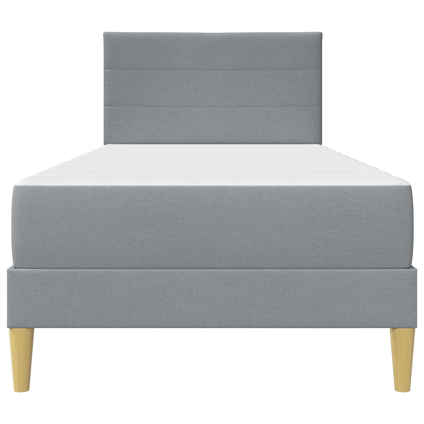 Bettrahmen Hellgrau 90 x 200 cm Polyester