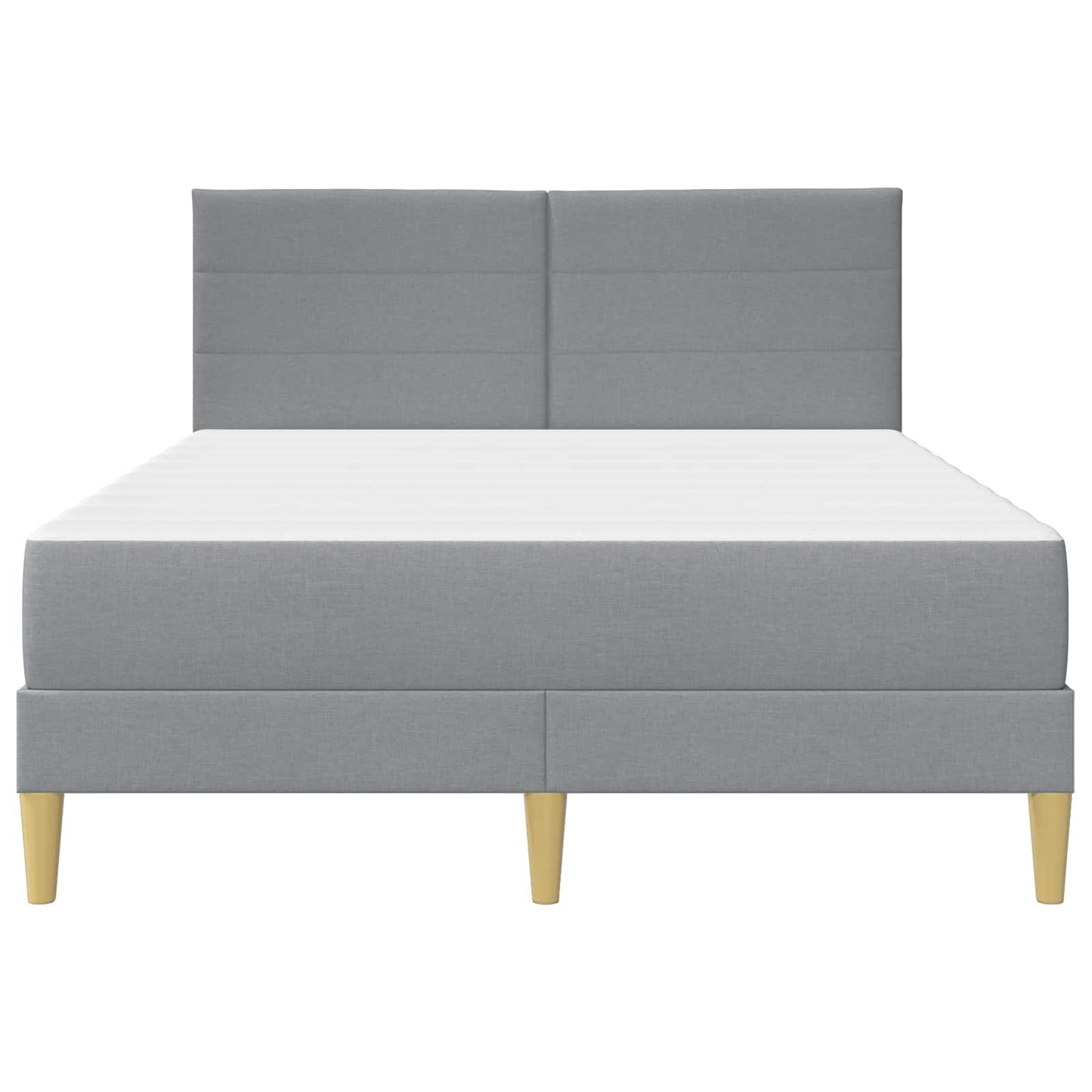 Bettrahmen Hellgrau 120 x 200 cm Polyester