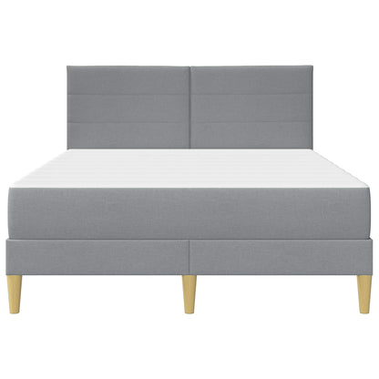 Bettrahmen Hellgrau 140 x 200 cm Polyester