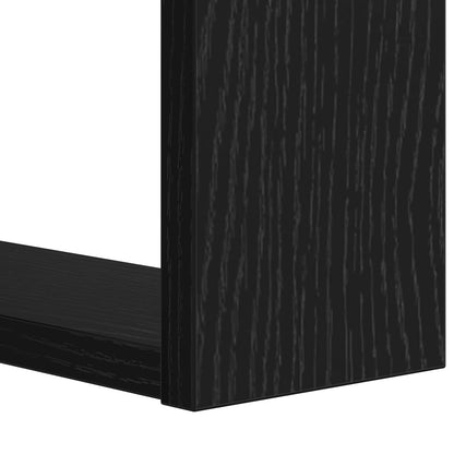 vidaXL Bücherregal Schwarz Eichen-Optik 52 x 25 x 71,5 cm