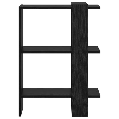 vidaXL Bücherregal Schwarz Eichen-Optik 52 x 25 x 71,5 cm