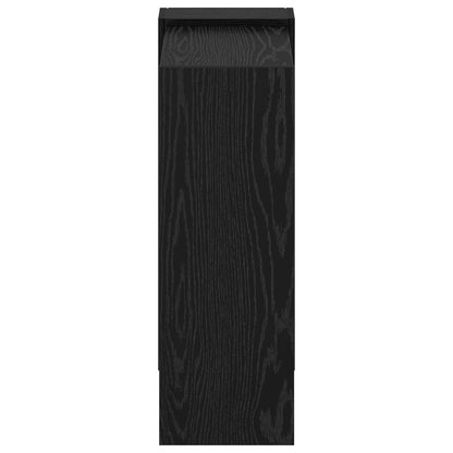 vidaXL Bücherregal Schwarz Eichen-Optik 52 x 25 x 71,5 cm