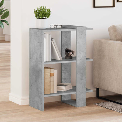 vidaXL Bücherregal Beton Grau 52 x 25 x 71,5 cm Holzwerkstoff