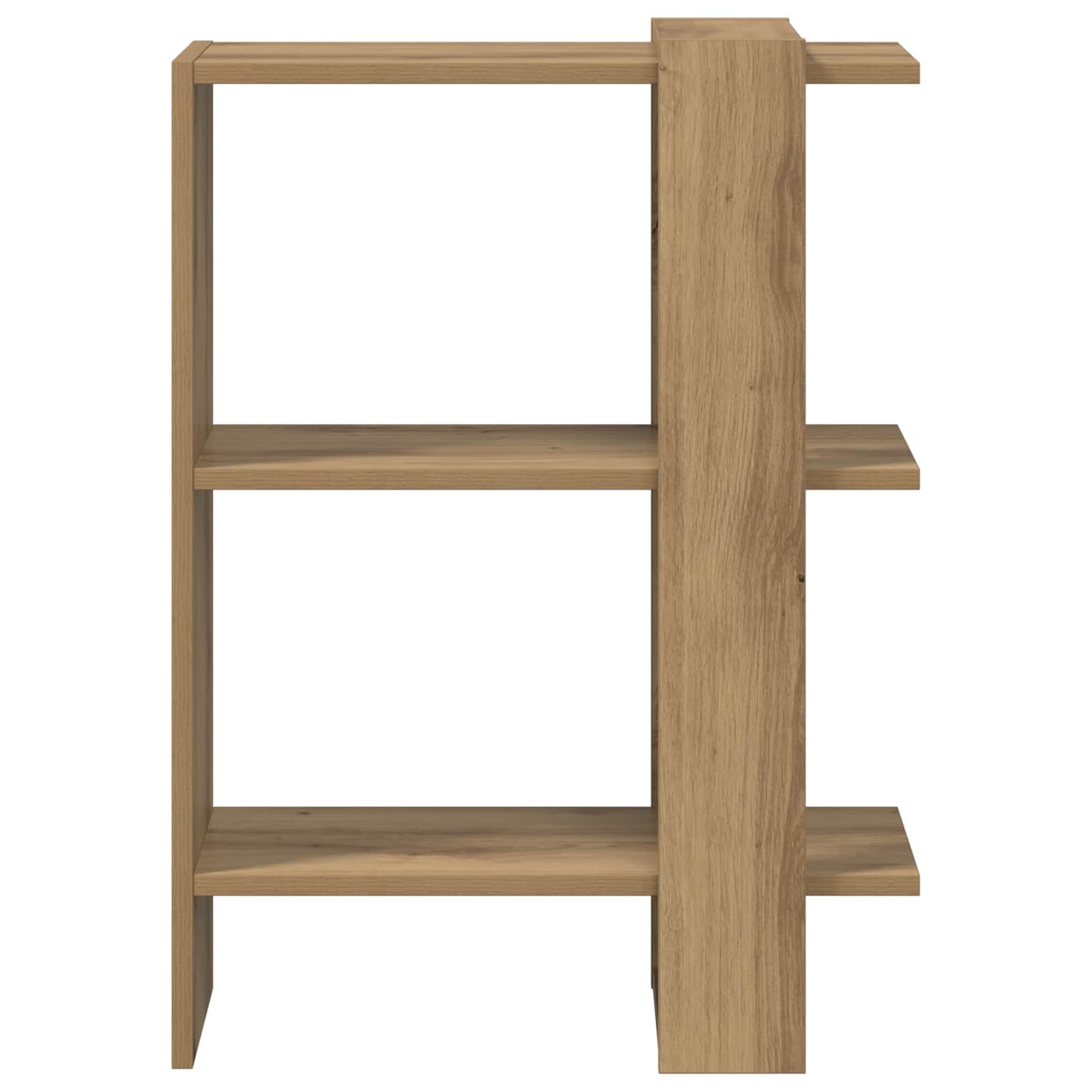 vidaXL Bücherregal Artisan-Eiche 52 x 25 x 71,5 cm Holzwerkstoff