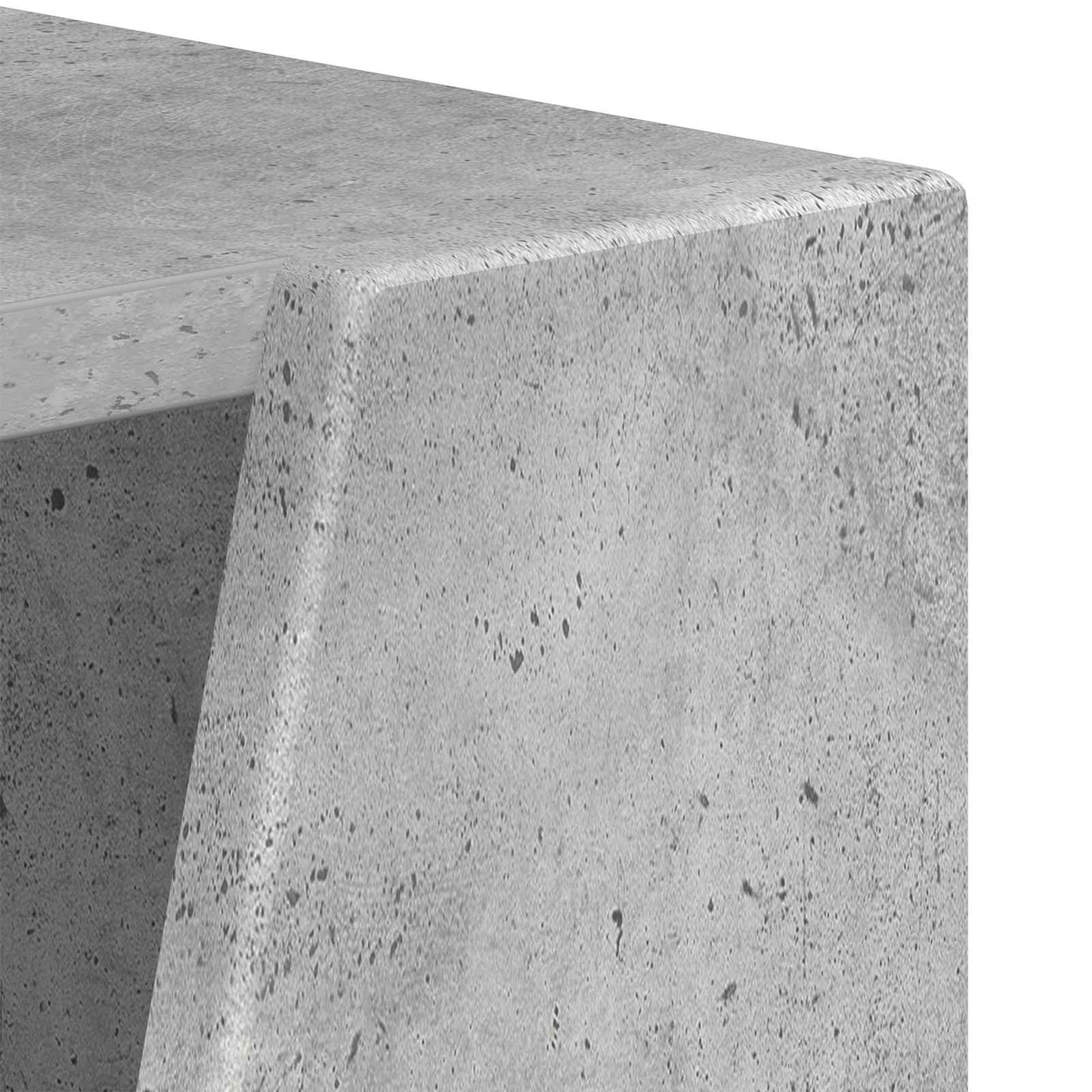 Seitenregal Beton Grau 33 x 32 x 70,5 cm Holzwerkstoff