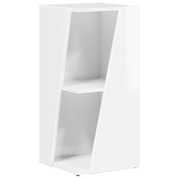 vidaXL Seitenregal Hochglanz Weiß 33 x 32 x 70,5 cm Holzwerkstoff