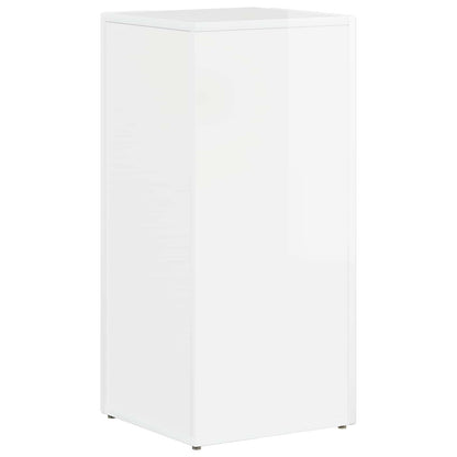 vidaXL Seitenregal Hochglanz Weiß 33 x 32 x 70,5 cm Holzwerkstoff