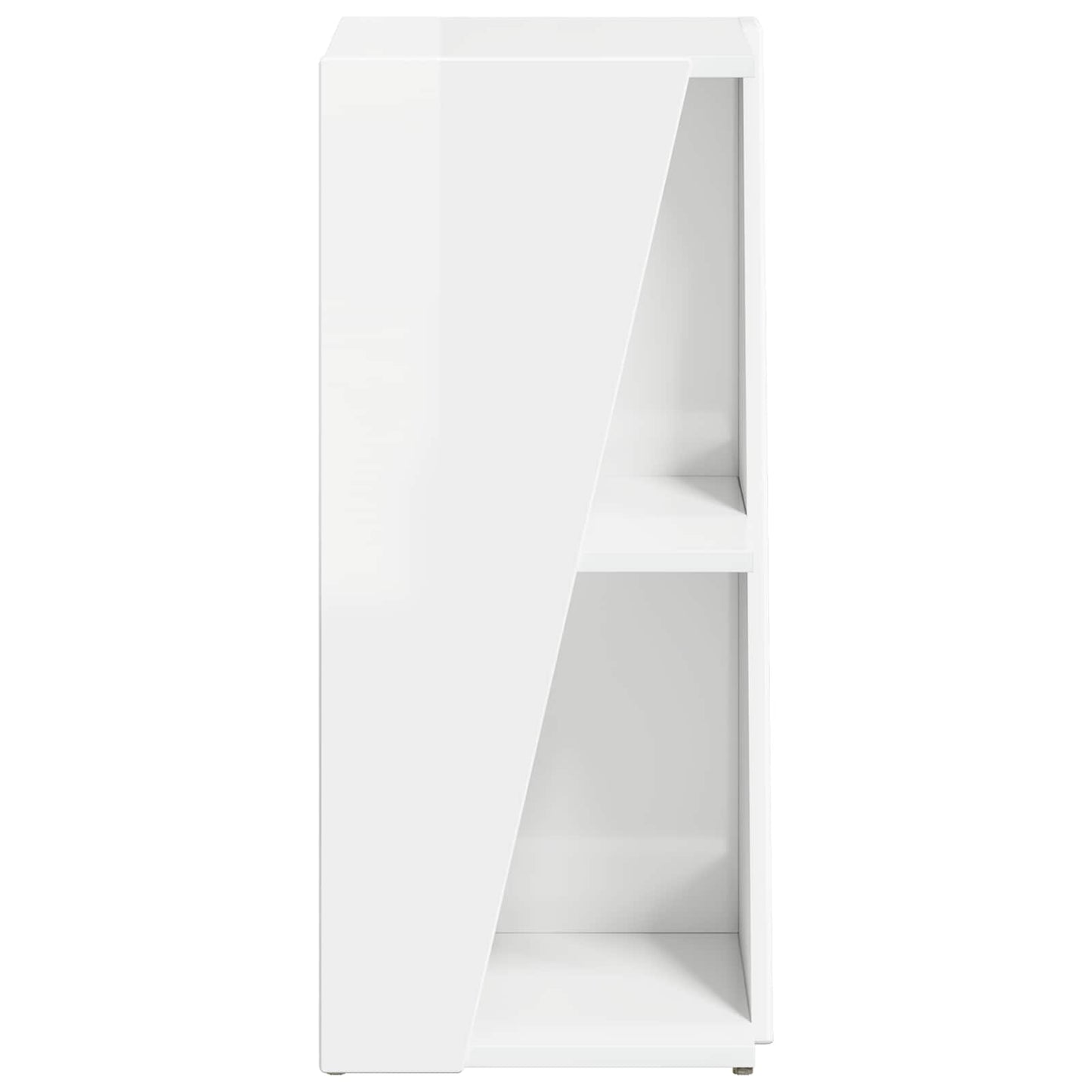 vidaXL Seitenregal Hochglanz Weiß 33 x 32 x 70,5 cm Holzwerkstoff