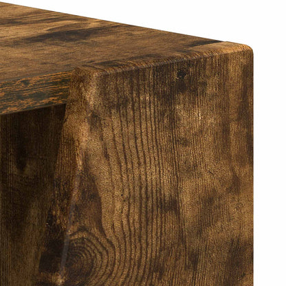 vidaXL Seitenregal Geräucherte Eiche 33 x 32 x 100,5 cm Holzwerkstoff