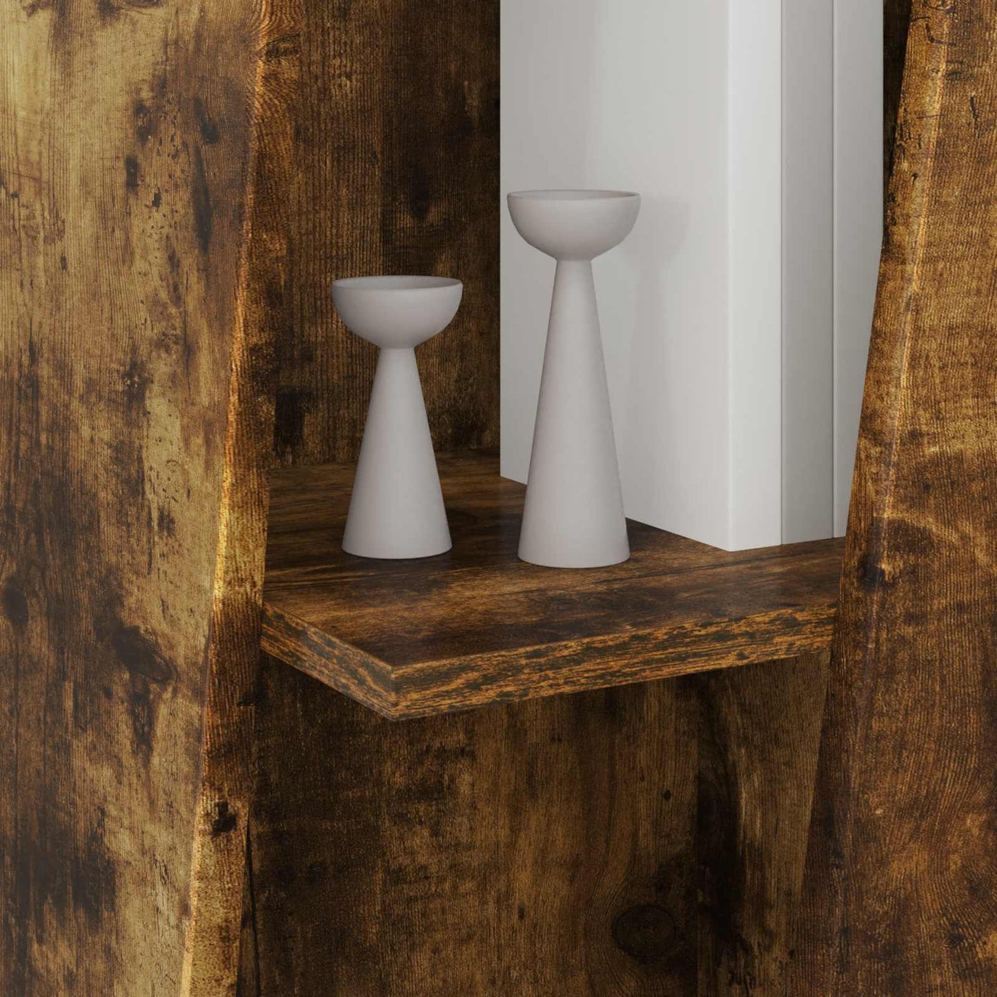 vidaXL Seitenregal Geräucherte Eiche 33 x 32 x 100,5 cm Holzwerkstoff