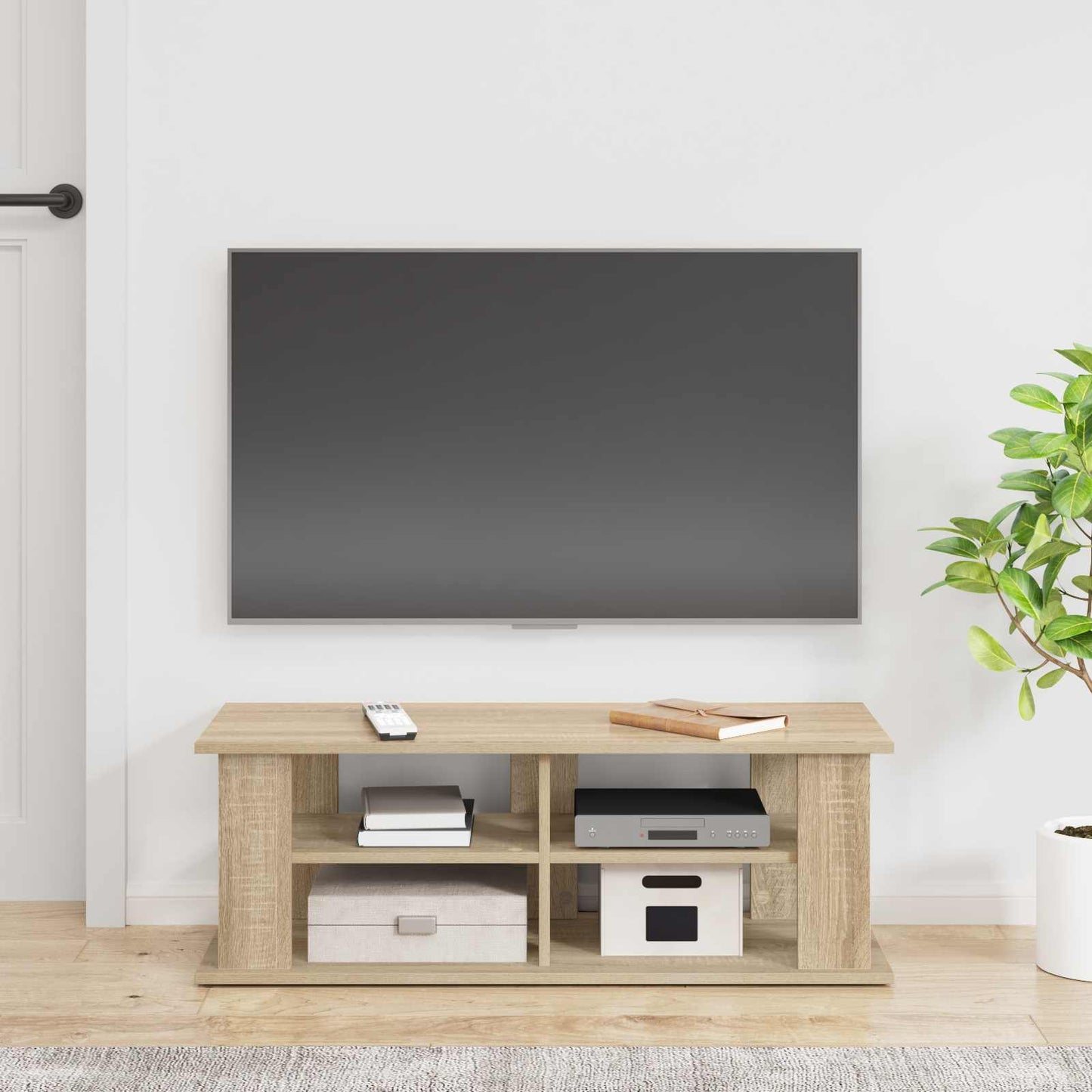 vidaXL TV-Ständer Sonoma-Eiche 96 x 35 x 33,5 cm