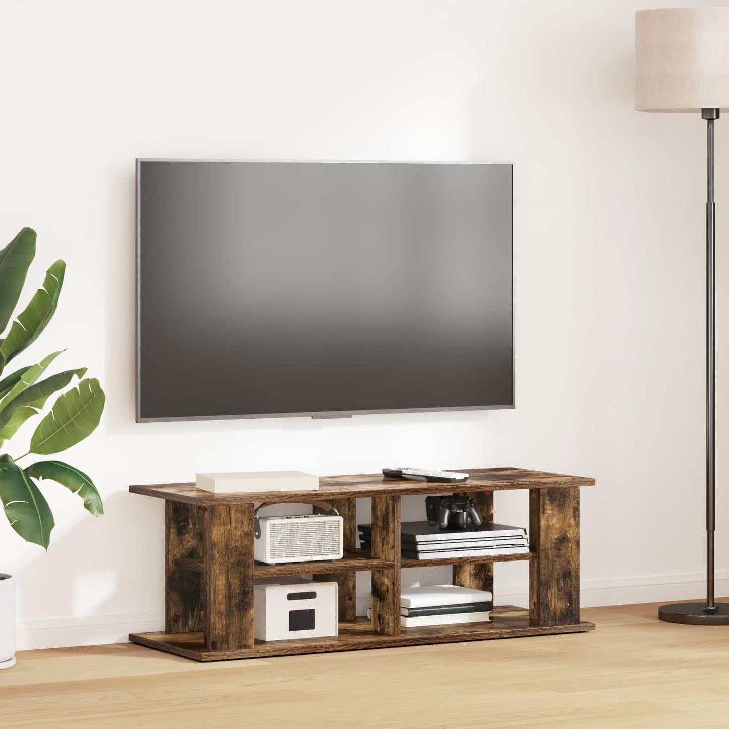 vidaXL TV-Ständer Geräucherte Eiche 96 x 35 x 33,5 cm