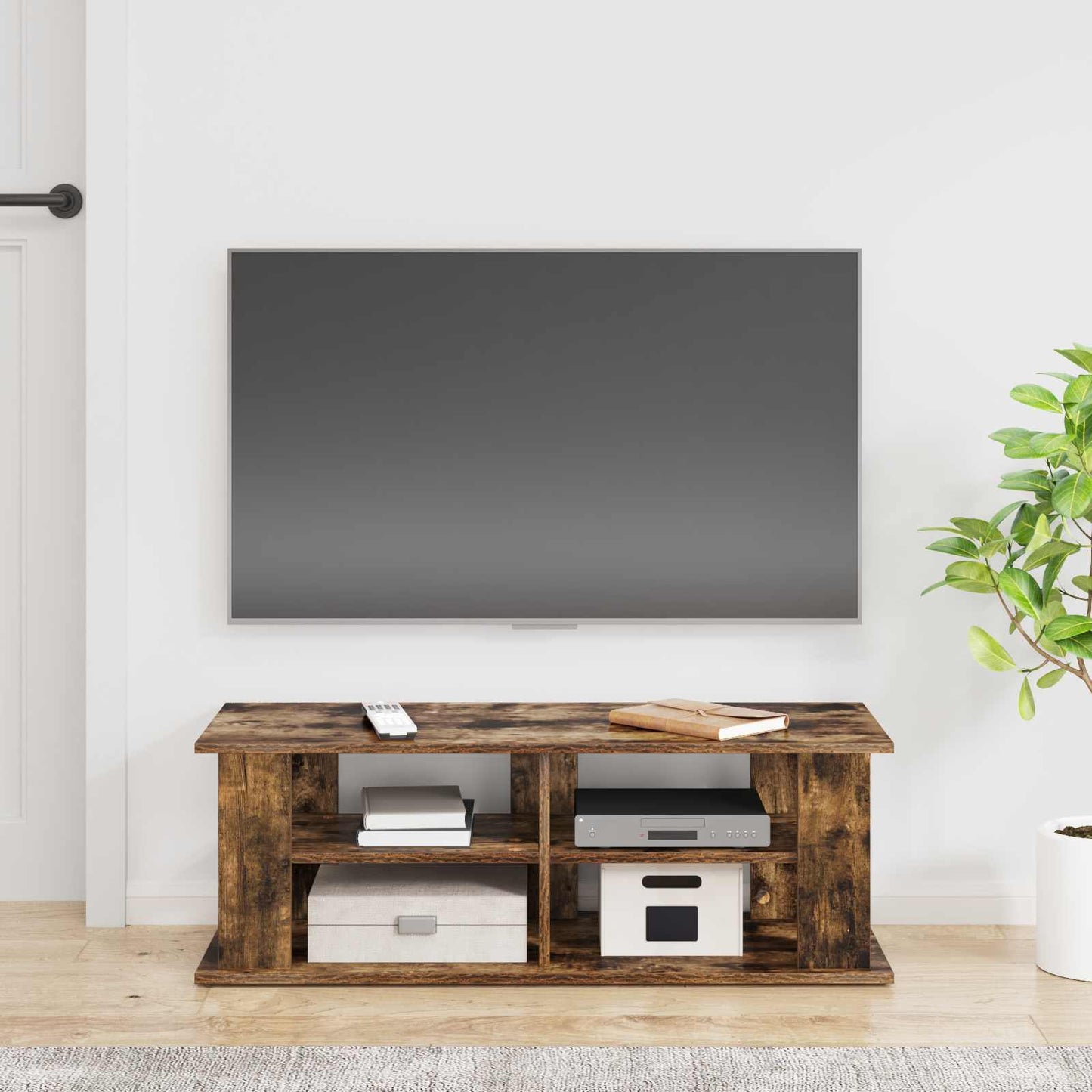 vidaXL TV-Ständer Geräucherte Eiche 96 x 35 x 33,5 cm
