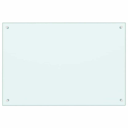 Küchenrückwand 2 pcs Weiß 90 x 60 cm Gehärtetes Glas