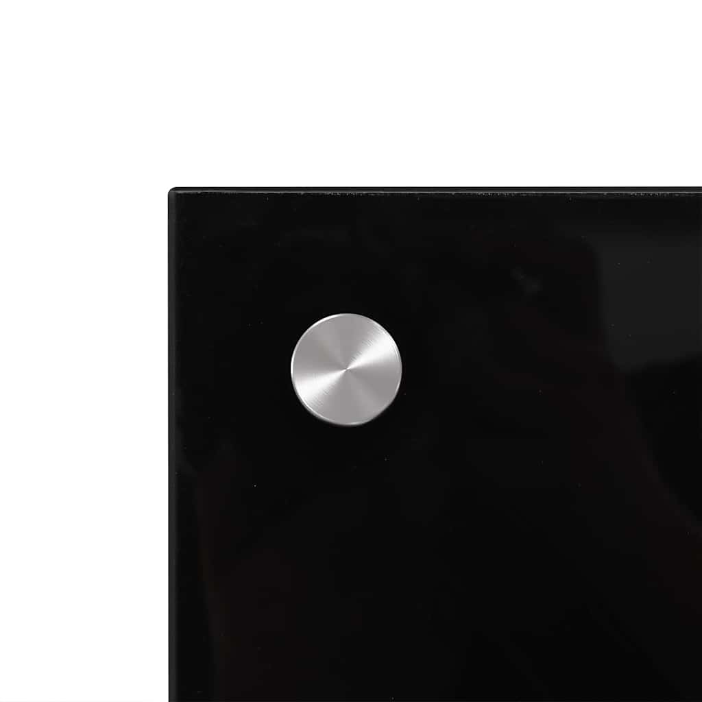 Küchenrückwand 2 pcs Schwarz 90 x 40 cm Gehärtetes Glas