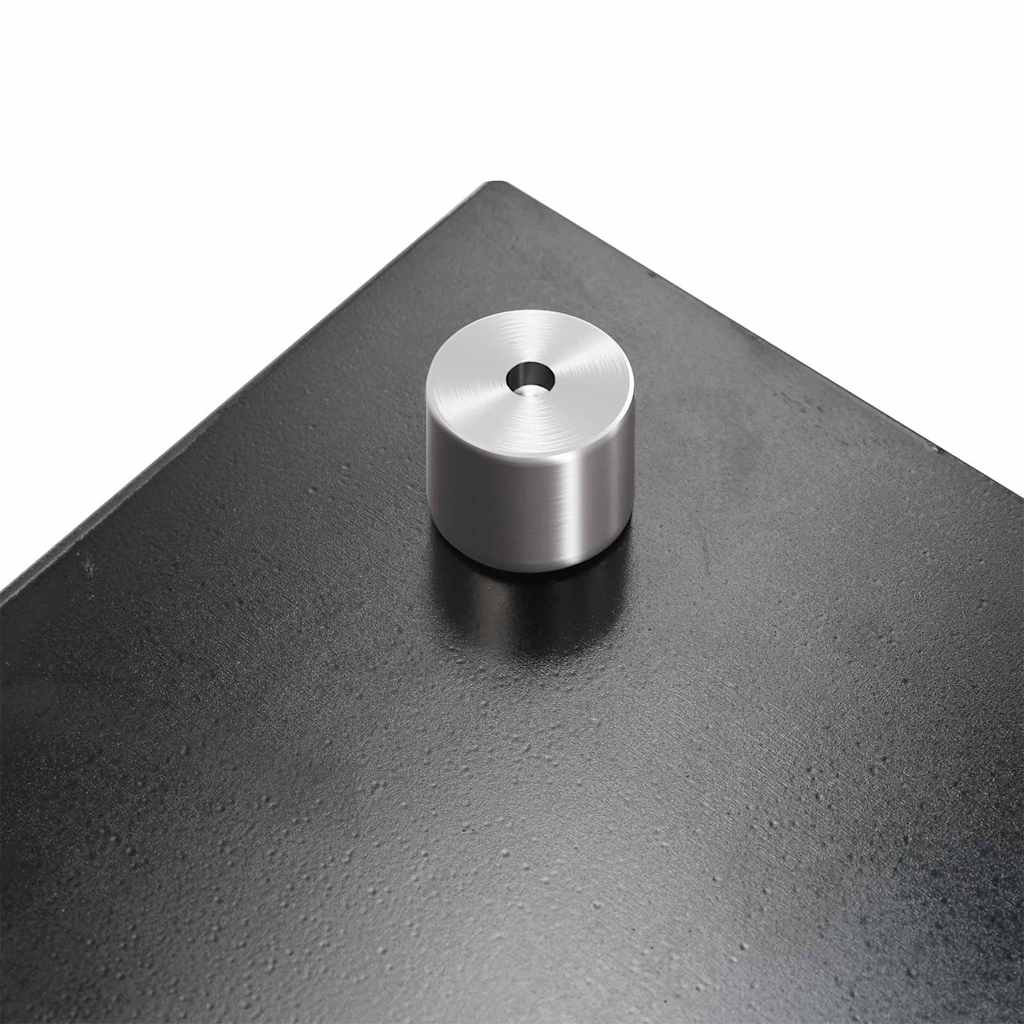 Küchenrückwand 2 pcs Schwarz 90 x 40 cm Gehärtetes Glas