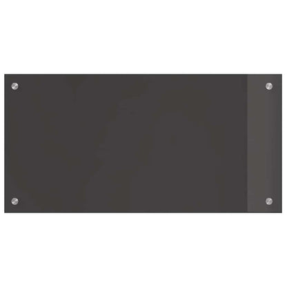 Küchenrückwand 2 pcs Dunkelgrau 80 x 40 cm Gehärtetes Glas