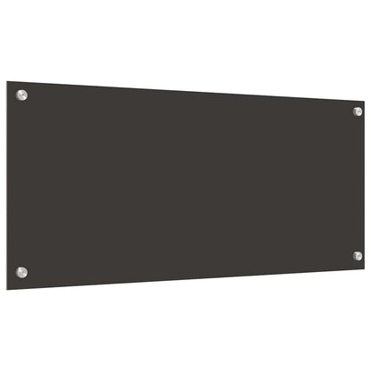 Küchenrückwand 2 pcs Dunkelgrau 90 x 40 cm Gehärtetes Glas