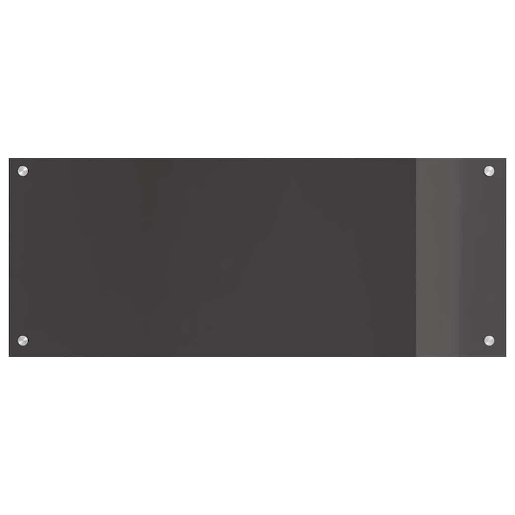 Küchenrückwand 2 pcs Dunkelgrau 100 x 40 cm Gehärtetes Glas