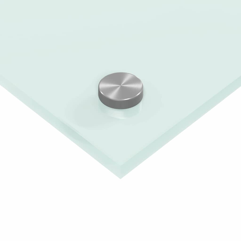 Küchenrückwand 2 pcs Weiß 110 x 40 cm Gehärtetes Glas