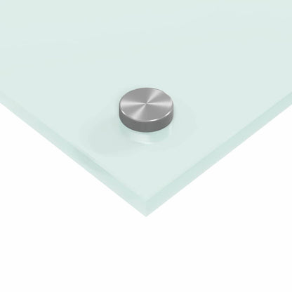 Küchenrückwand 2 pcs Weiß 110 x 40 cm Gehärtetes Glas