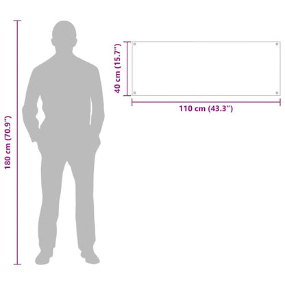 Küchenrückwand 2 pcs Weiß 110 x 40 cm Gehärtetes Glas