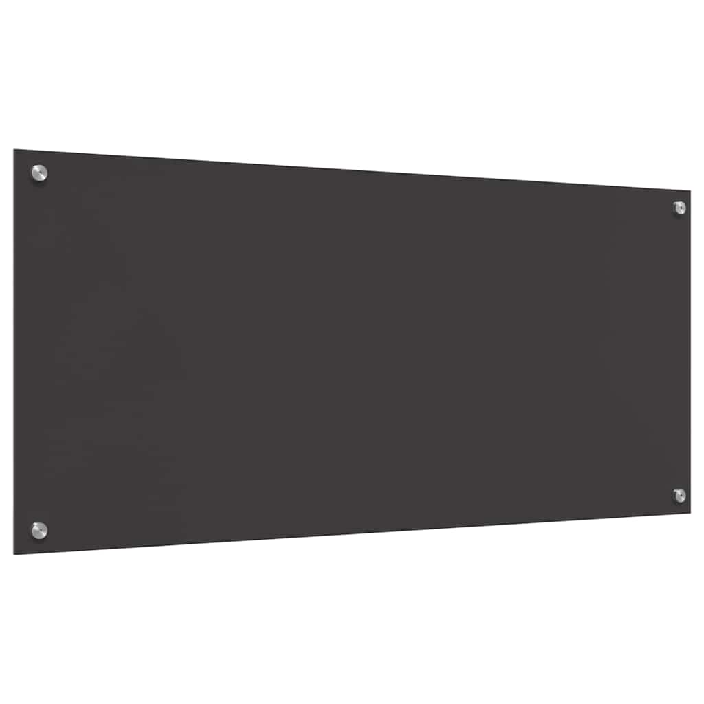 Küchenrückwand 2 pcs Dunkelgrau 110 x 50 cm Gehärtetes Glas