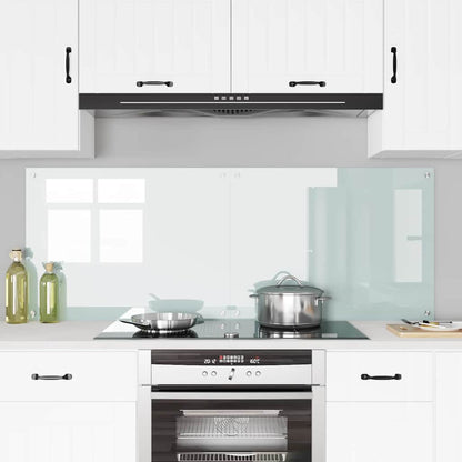 Küchenrückwand 2 pcs Weiß 80 x 60 cm Gehärtetes Glas