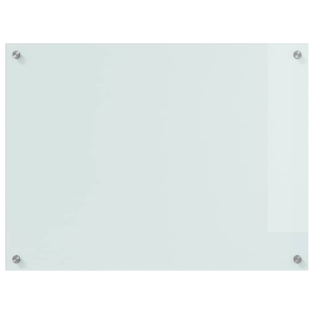 Küchenrückwand 2 pcs Weiß 80 x 60 cm Gehärtetes Glas