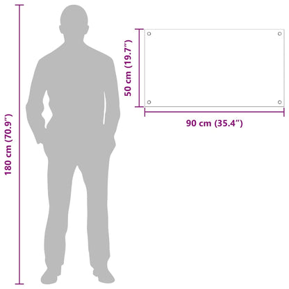 Küchenrückwand 2 pcs Transparent 90 x 50 cm Gehärtetes Glas