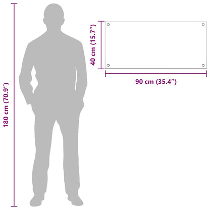 Küchenrückwand 2 pcs Schwarz 90 x 40 cm Gehärtetes Glas