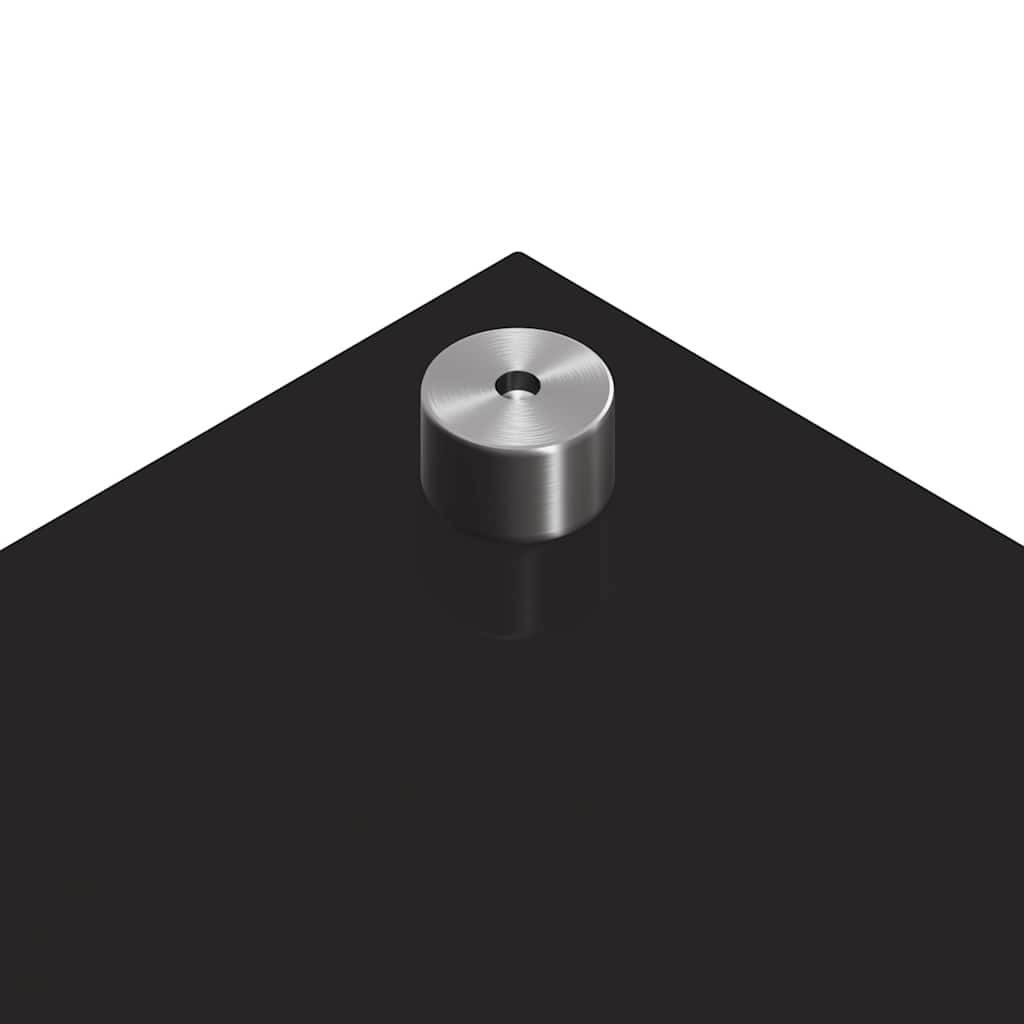 Küchenrückwand 2 pcs Schwarz 100 x 40 cm Gehärtetes Glas