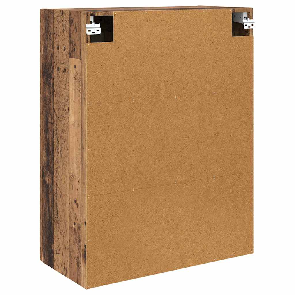 vidaXL Wandmontierter Schrank 2 pcs Altholz 69,5 x 34 x 90 cm