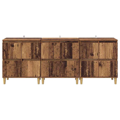Sideboards 3 pcs Altholz 60 x 35 x 70 cm Holzwerkstoff