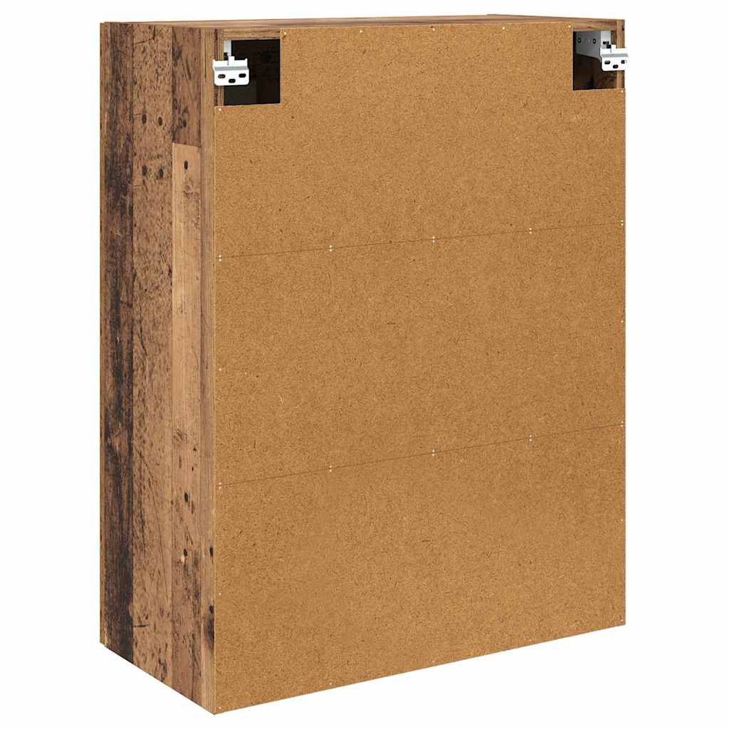 vidaXL Wandmontierter Schrank 2 pcs Altholz 69,5 x 34 x 90 cm
