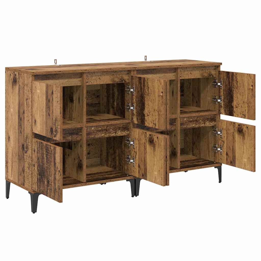 vidaXL Sideboards 2 pcs Altholz 60 x 35 x 70 cm Holzwerkstoff
